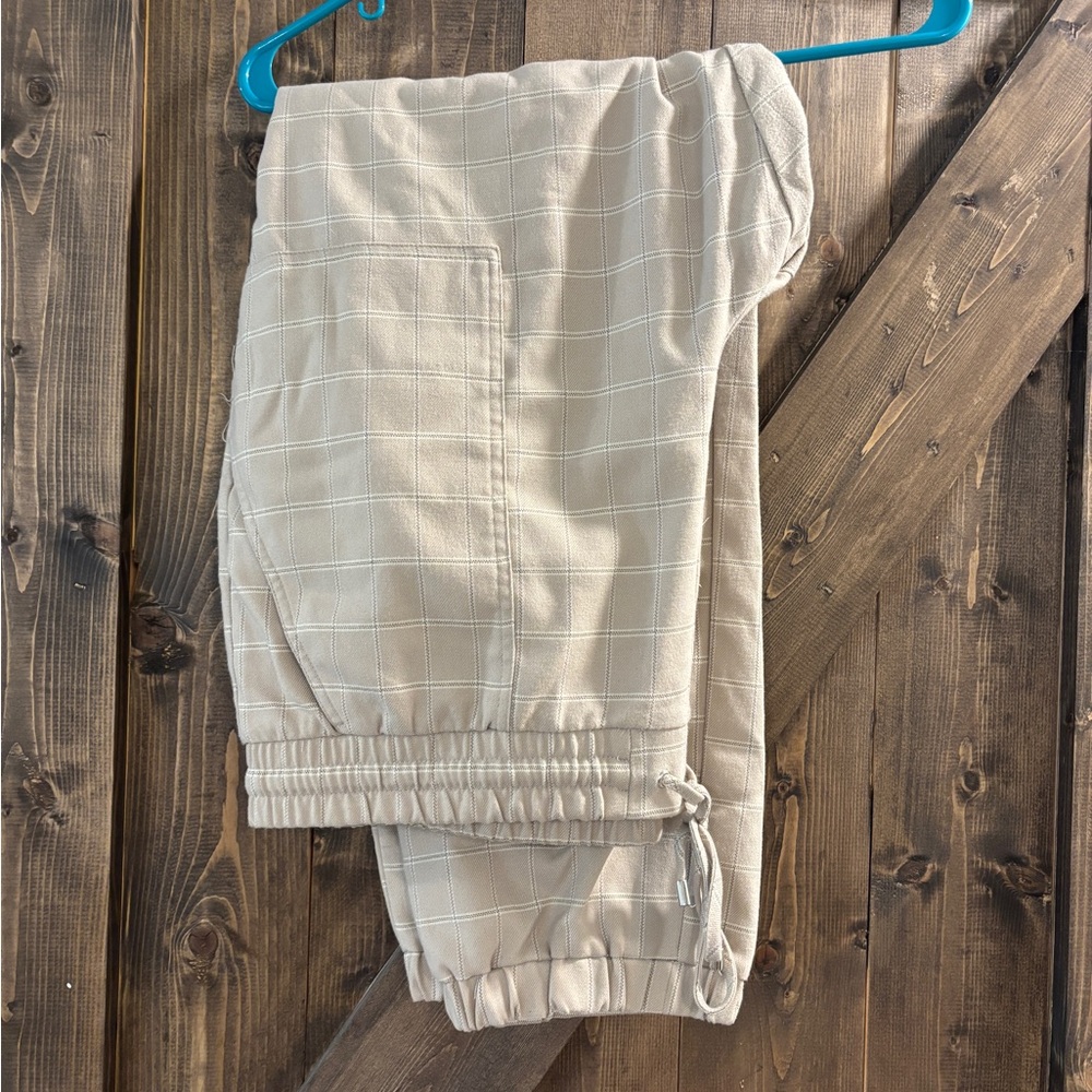 Nine West Tan Plaid Pants